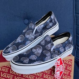 Vans Classic Slip-On Wireframe Skulls MENS